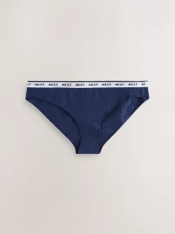 À carreaux Argyle bleu marine - Lot de 4 culottes à logo en coton