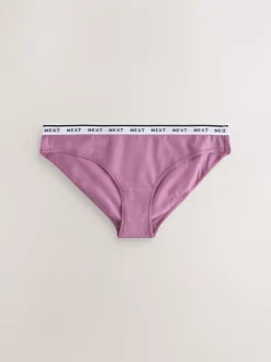 À carreaux Argyle bleu marine - Lot de 4 culottes à logo en coton