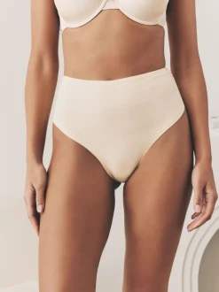 à motif cachemire - Lot de 4 culottes en coton et dentelle