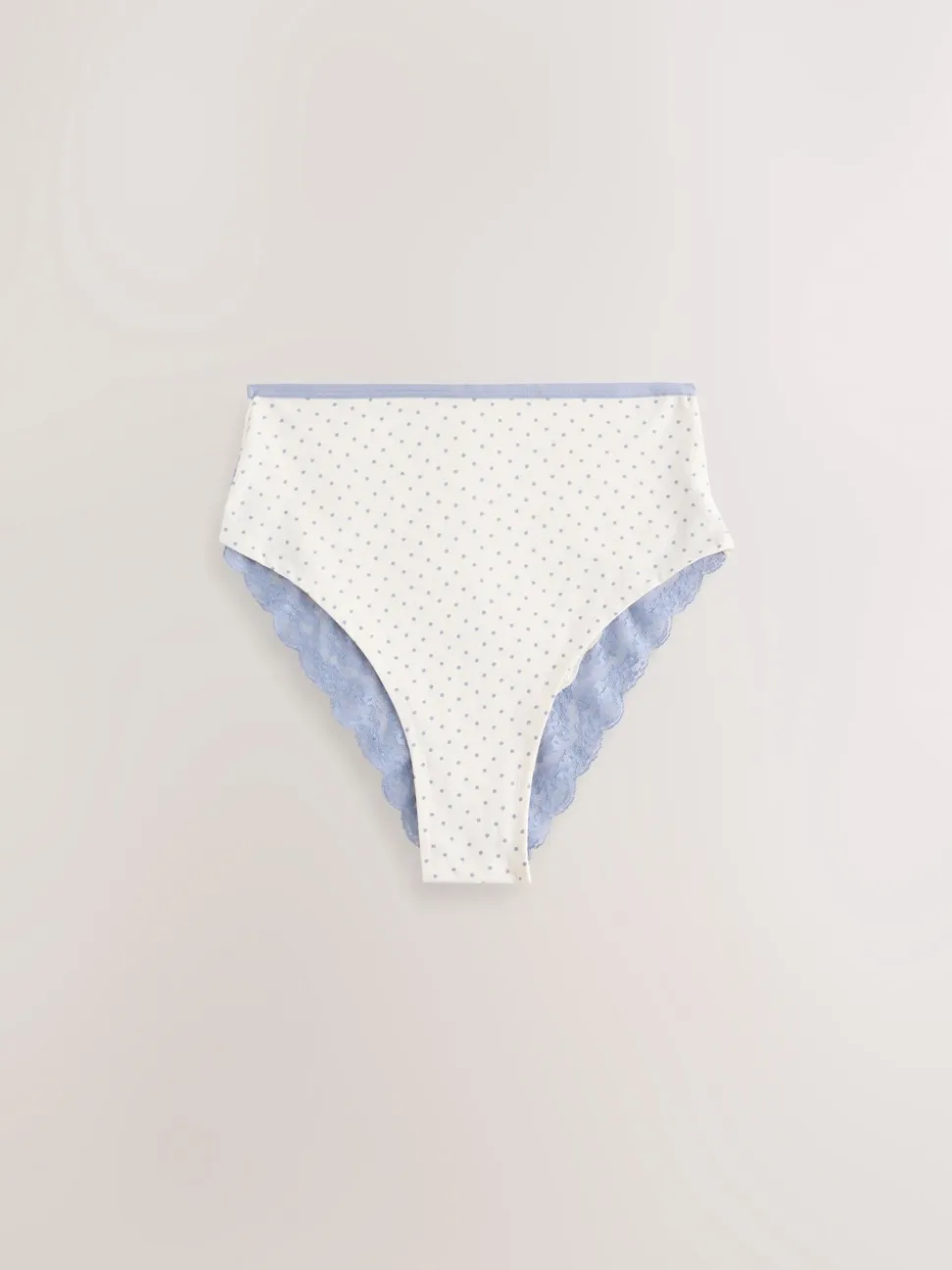 à motif cachemire - Lot de 4 culottes en coton et dentelle
