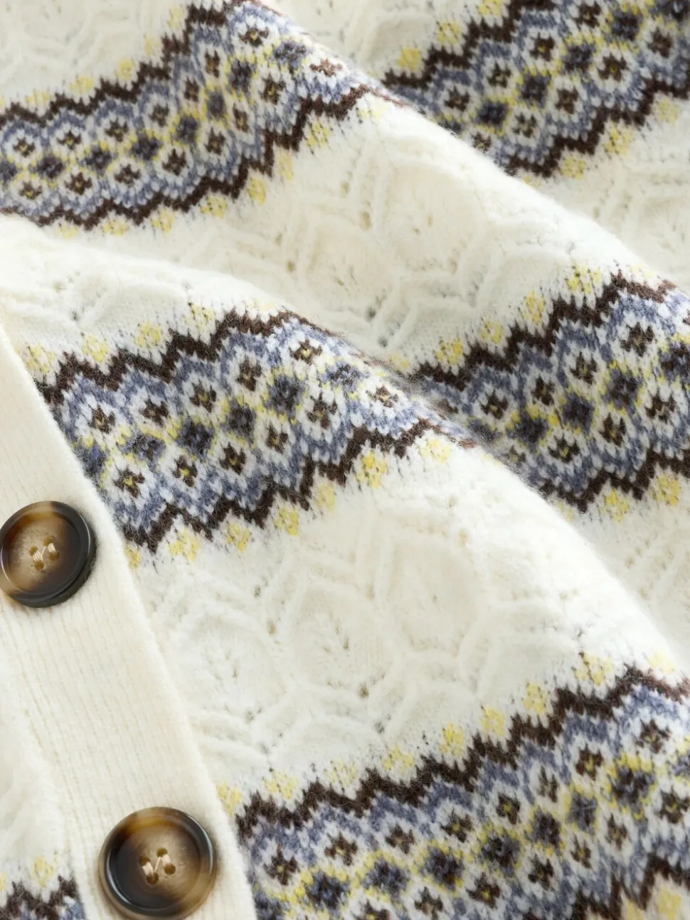 À rayures - Cardigan Laura Ashley en maille torsadée