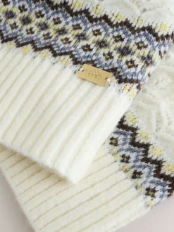 À rayures - Cardigan Laura Ashley en maille torsadée