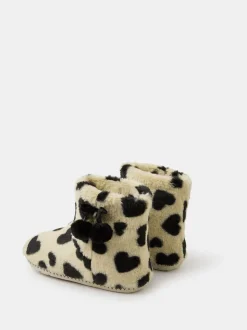 Accessorize bottes chaussons imprimé cœur duveteux