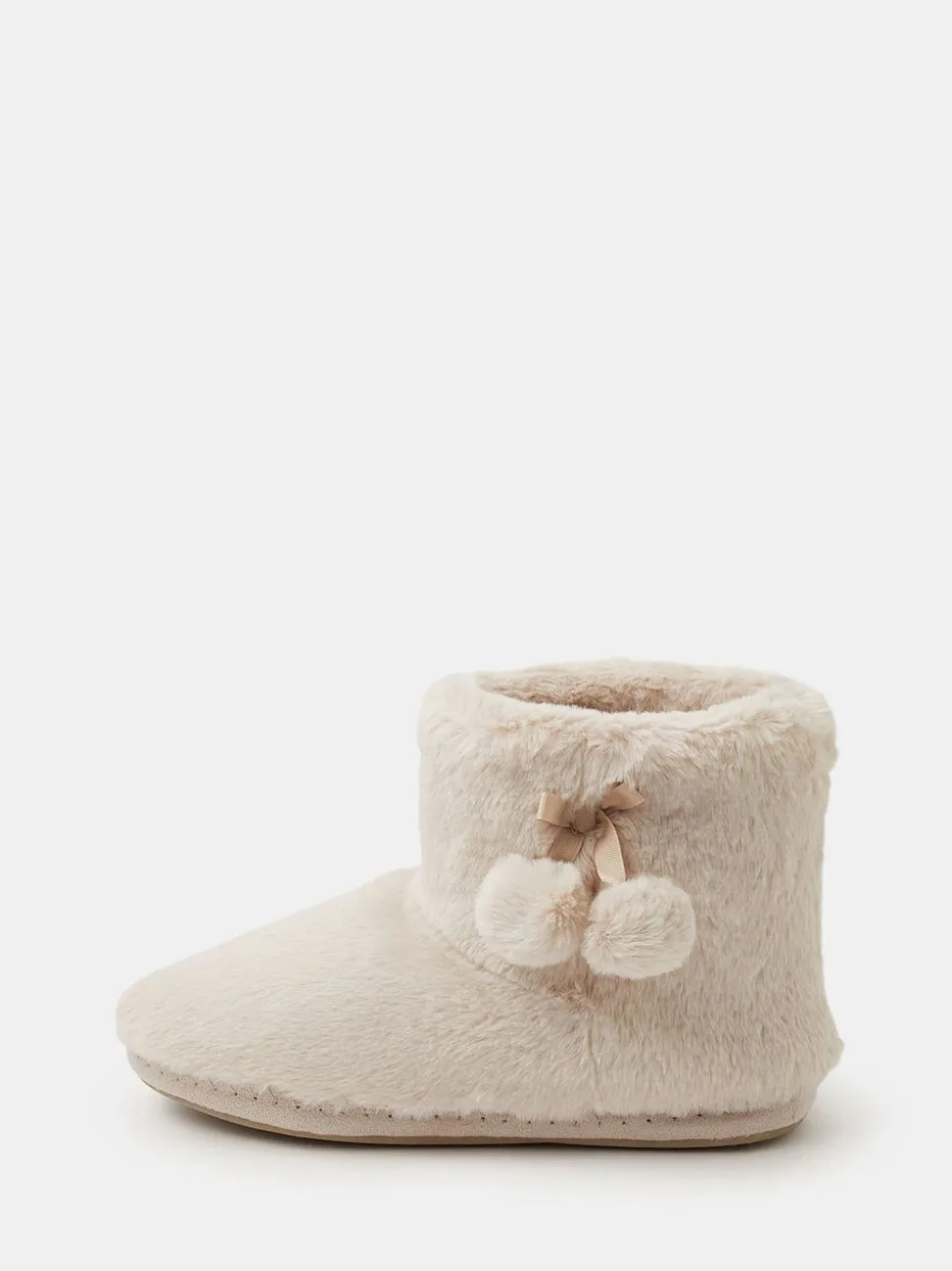 Accessorize Bottes Chaussons Très doux à Pompon