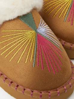 Accessorize chaussons mules brodés
