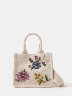 Accessorize Court sac à main fleuri avec ornements
