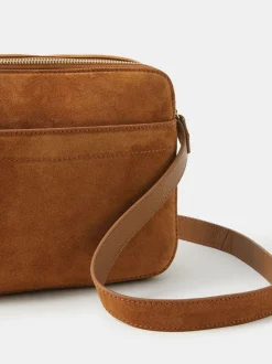 Accessorize petit sac à bandoulière en daim