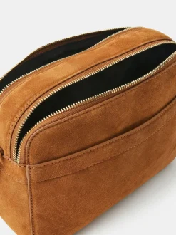 Accessorize petit sac à bandoulière en daim