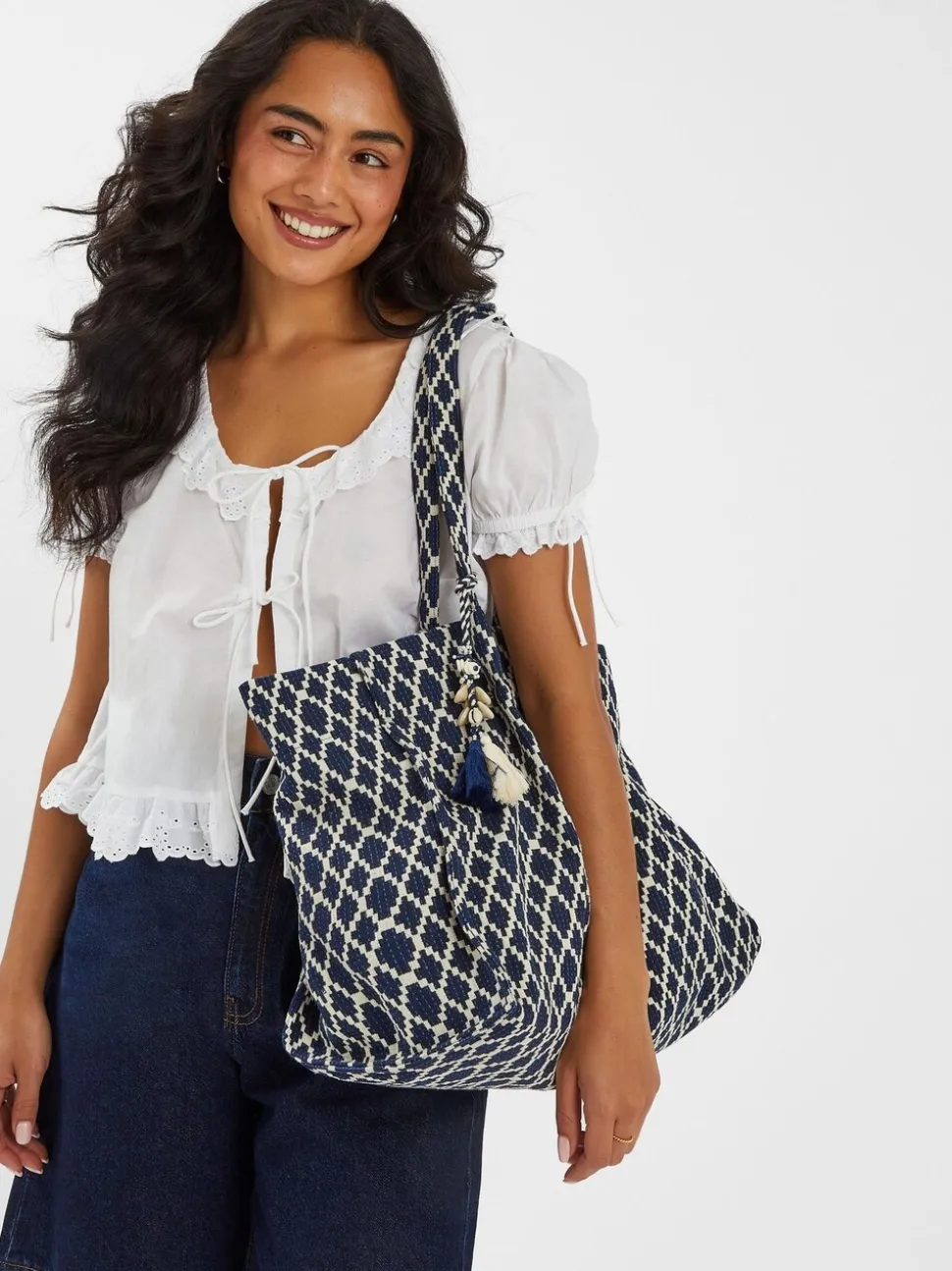 Accessorize Sac cabas géométrique