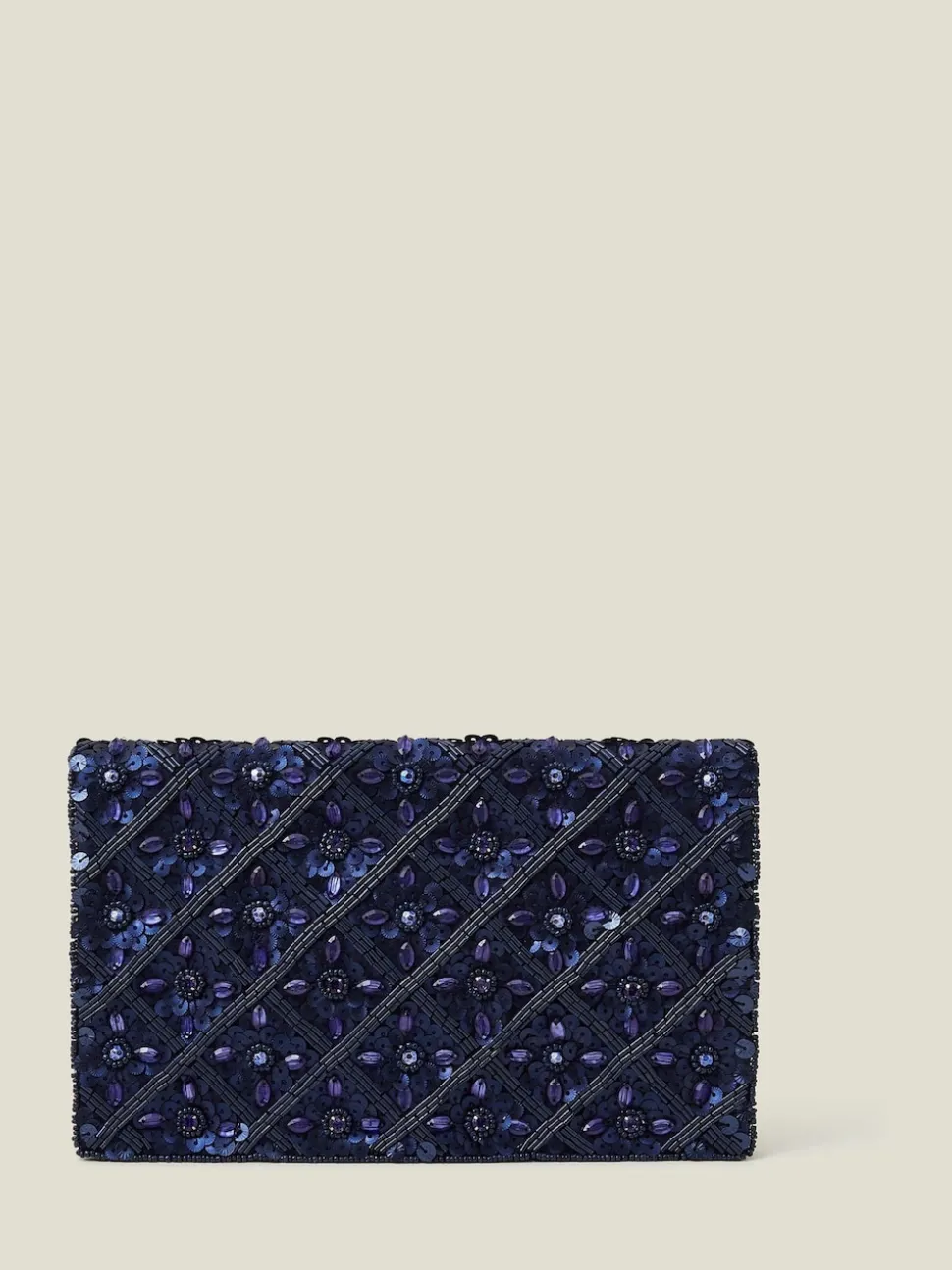 Accessorize Tianna métallisé Sac à pochette avec ornements
