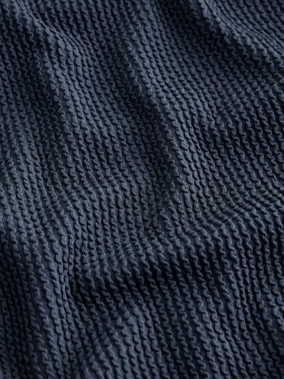 Acier Bleu Effet froissé - Maillot de bain décolleté avec contrôle de l'abdomen
