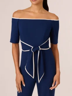 Adrianna Papell Tricot à nouer en crêpe