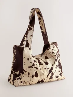 animal - Sac shopping oversize sans coutures en peau de vache