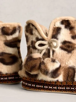 animal - White Stuff chaussons bottines en fausse fourrure