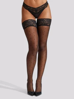 Ann Summers hauts en dentelle à pois