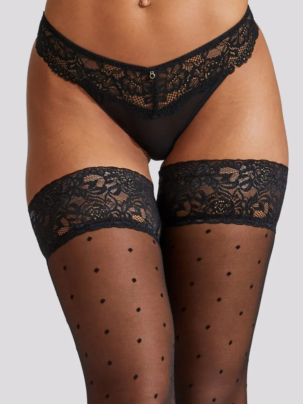 Ann Summers hauts en dentelle à pois