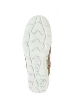 Anthracite - Chaussures Pavers en cuir décontractées coupe large pour femme