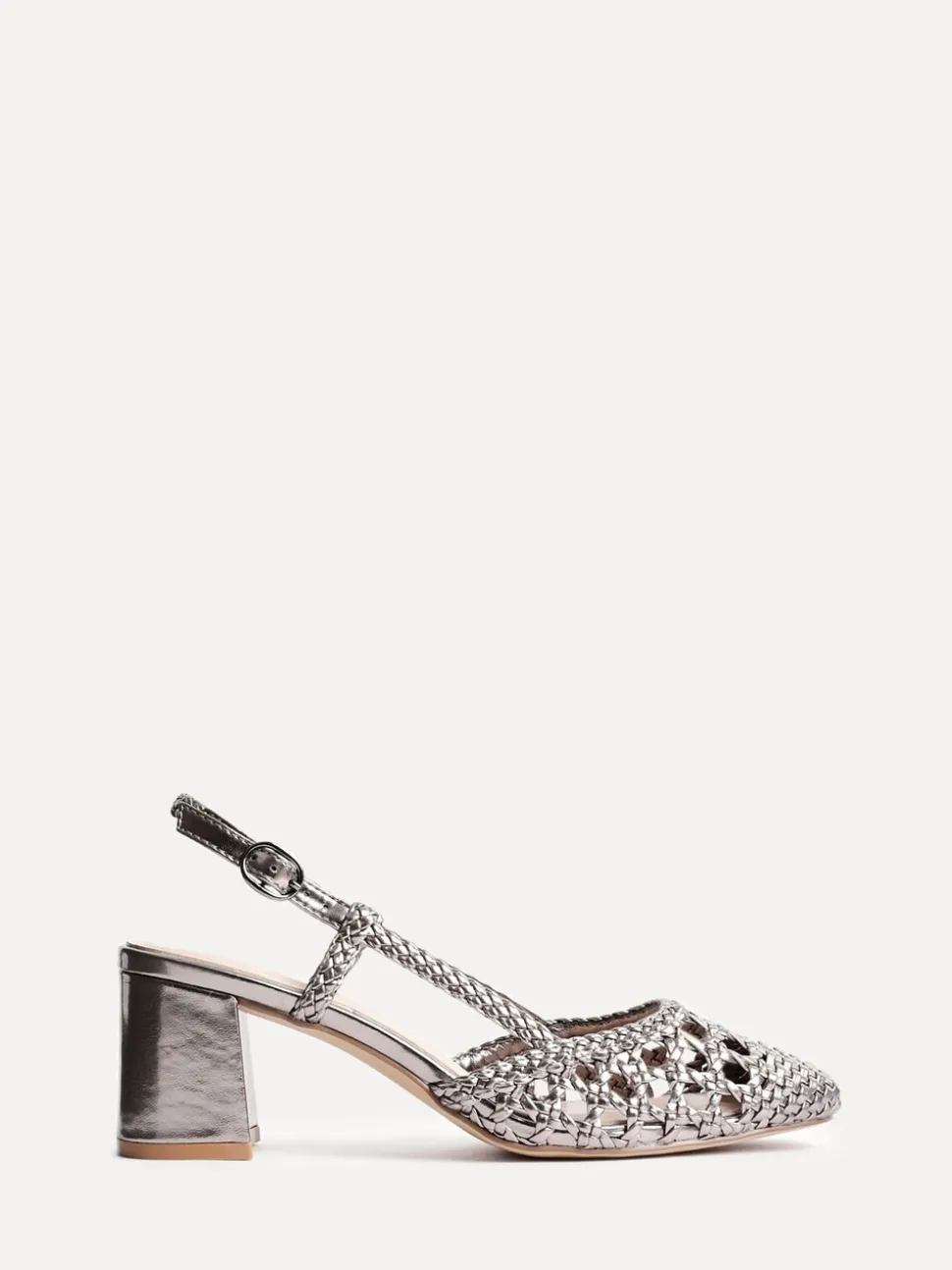 Anthracite - Sandales Linzi Sandria tissées à la main à bride arrière