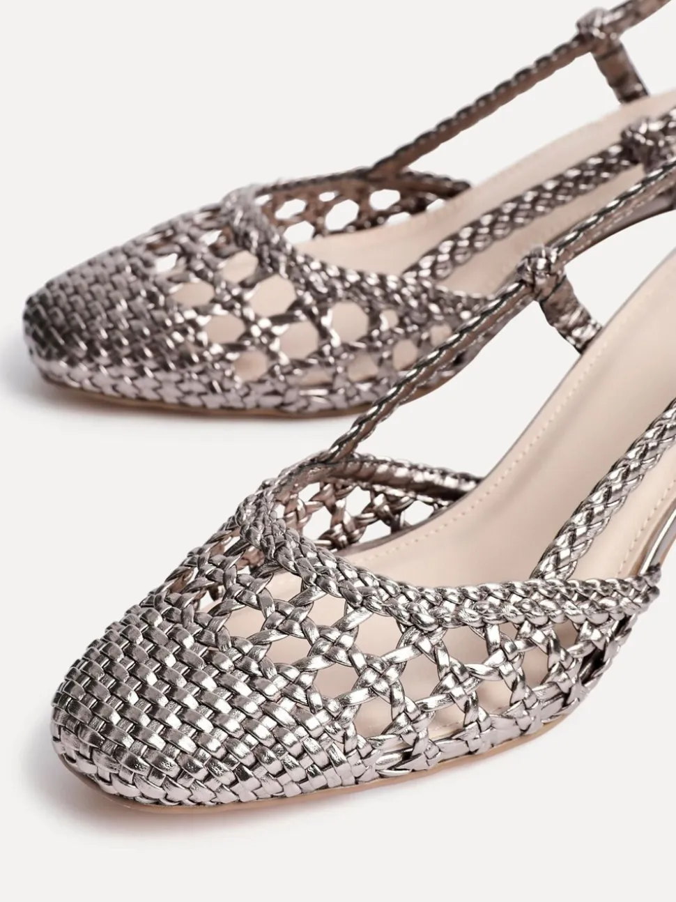 Anthracite - Sandales Linzi Sandria tissées à la main à bride arrière