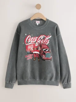 anthracite Gris Coca Cola - Sweat de Noël
