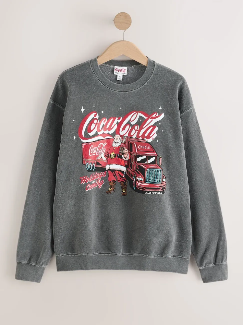 anthracite Gris Coca Cola - Sweat de Noël