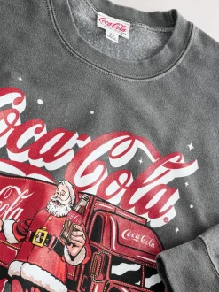 anthracite Gris Coca Cola - Sweat de Noël