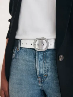 Argent - Ceinture Métallique Régulière