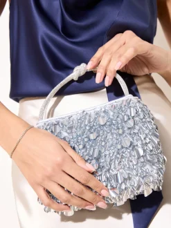 Argent - Friends Like These sac à poignée supérieure à sequins