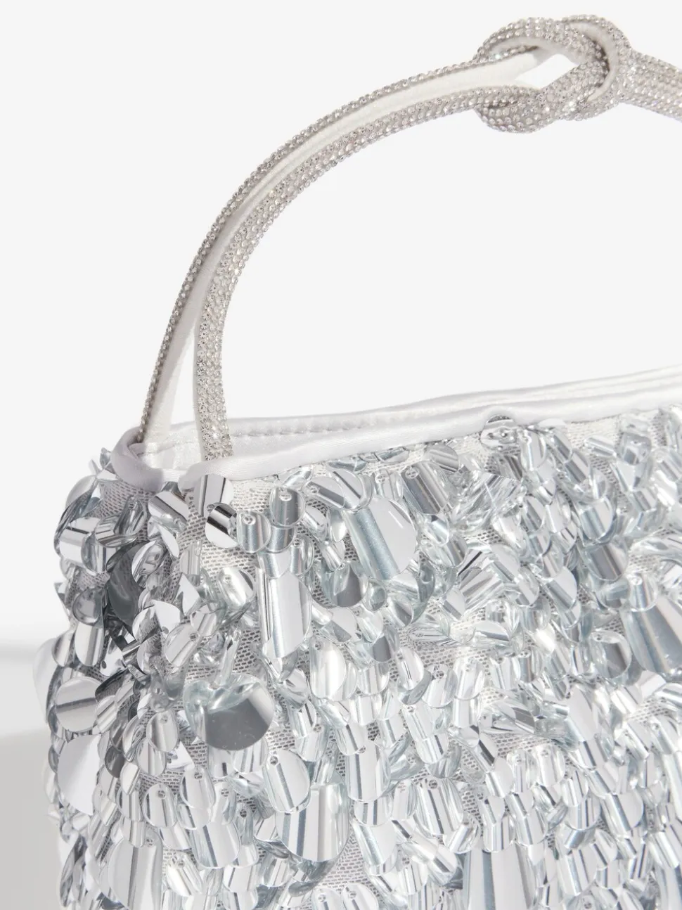 Argent - Friends Like These sac à poignée supérieure à sequins