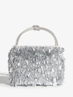 Argent - Friends Like These sac à poignée supérieure à sequins