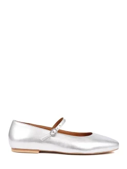 Argent - Jones Bootmaker Sonnet Mary Janes Chaussures en cuir
