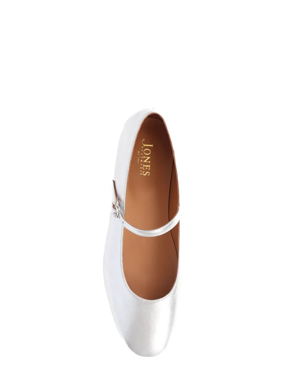 Argent - Jones Bootmaker Sonnet Mary Janes Chaussures en cuir