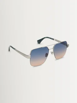 Argent - Lunettes de soleil Vivienne Westwood Cowboy VW5100 400 brillants