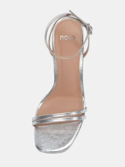 Argent - Novo Sandales MATILLA à talons et lanières
