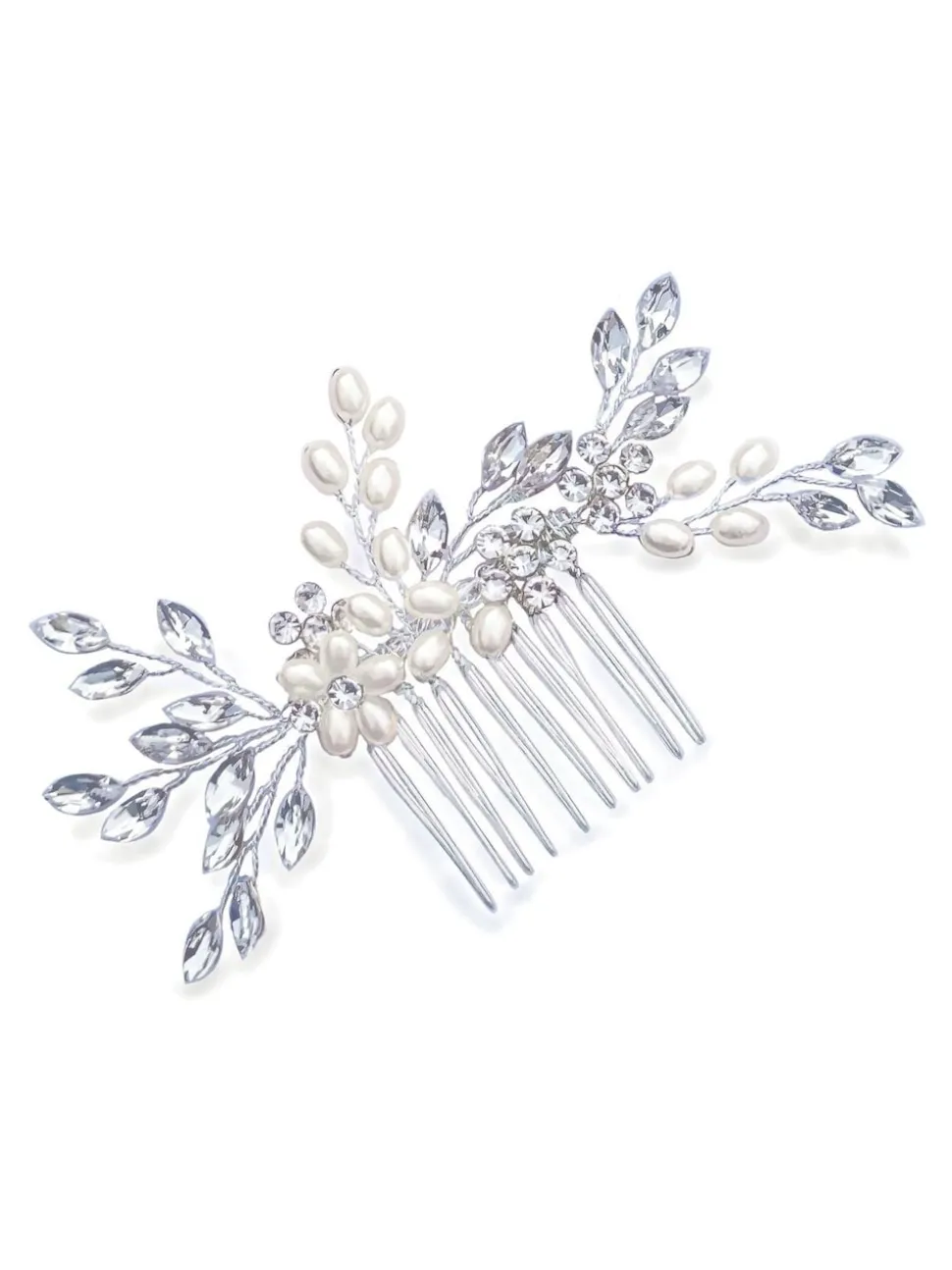 Argent - Peigne Ivory & Co Pearl Shimmer Crystal