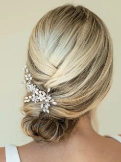 Argent - Peigne Ivory & Co Pearl Shimmer Crystal
