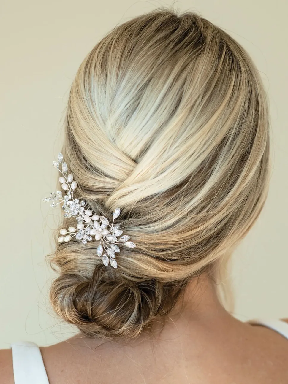 Argent - Peigne Ivory & Co Pearl Shimmer Crystal
