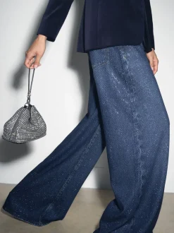 Argent - Pochette à bracelet en cristal Reiss Leah