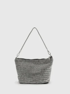 Argent - Pochette à bracelet en cristal Reiss Leah