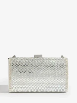 Argent - Pochette Lipsy avec ornements