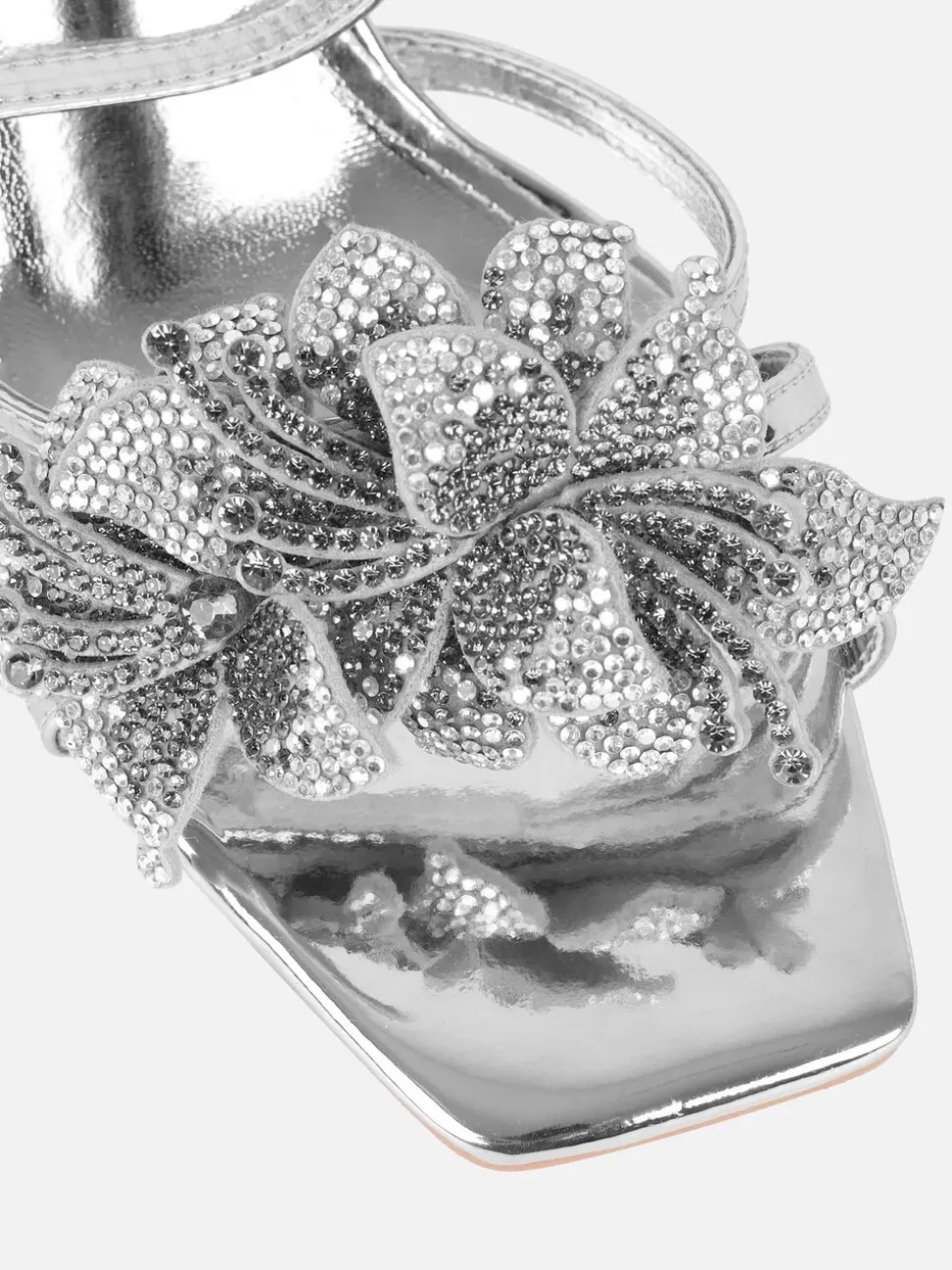 Argent - Sandales à talons Simmi London Polly à fleurs