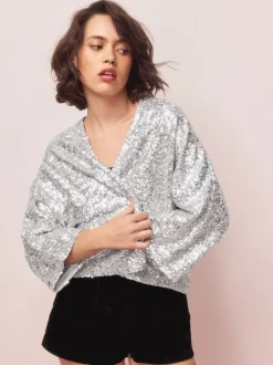 Argent - Veste à sequins