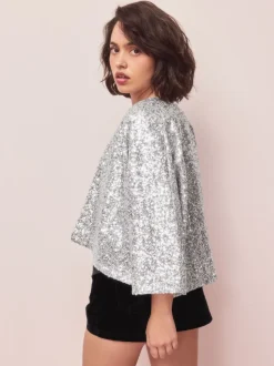 Argent - Veste à sequins