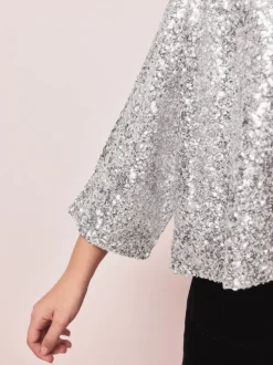 Argent - Veste à sequins