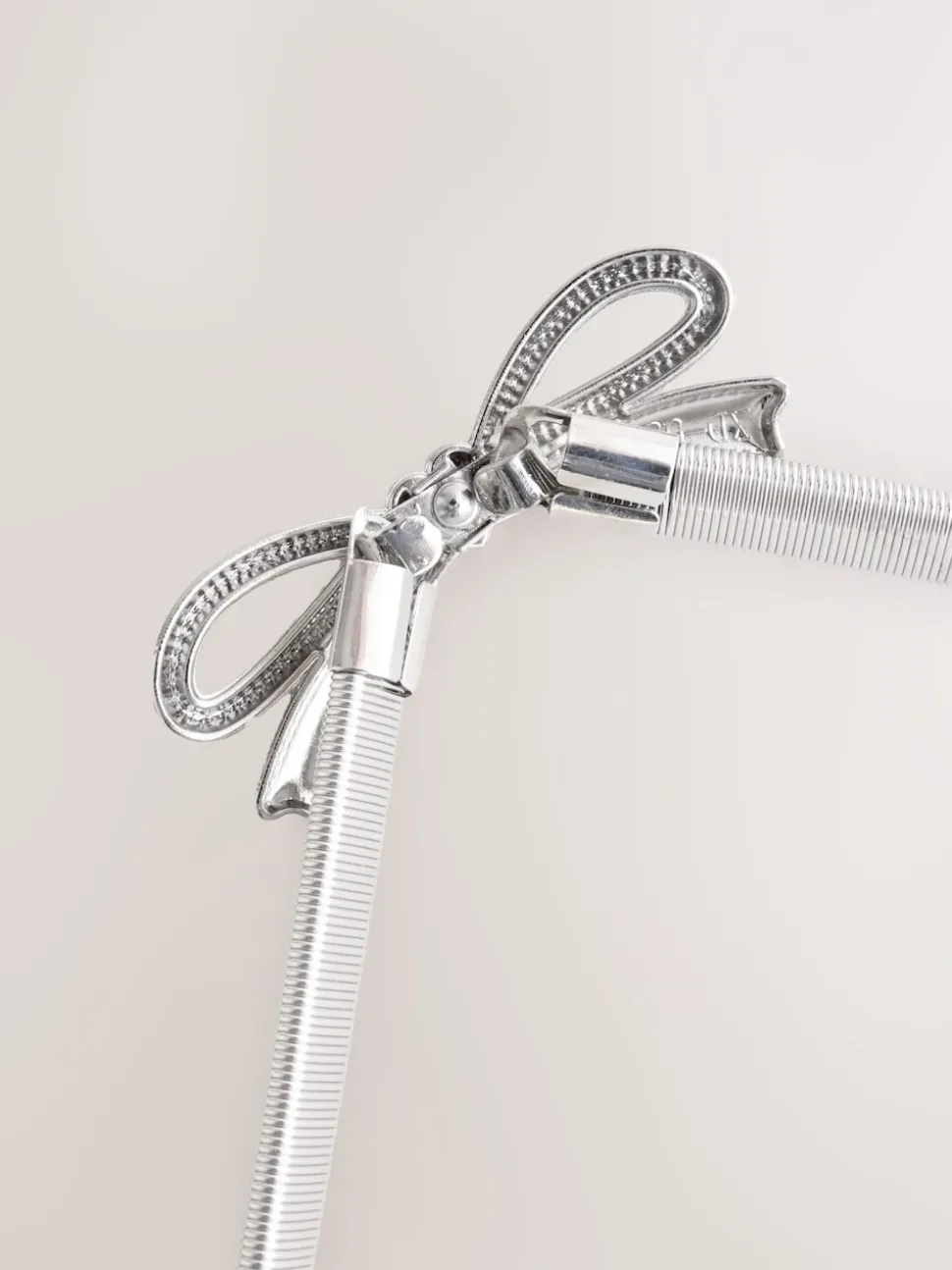 Argent Nœud - Ceinture fine extensible