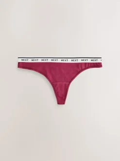 Argyle de marine - Lot de 4 culottes à logo en coton