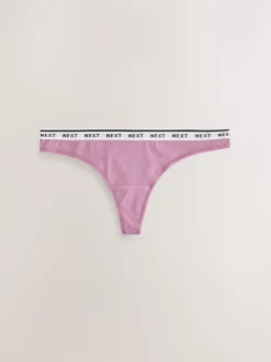 Argyle de marine - Lot de 4 culottes à logo en coton