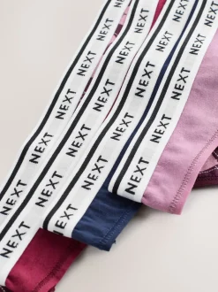 Argyle de marine - Lot de 4 culottes à logo en coton