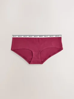 Argyle de marine - Lot de 4 culottes à logo en coton