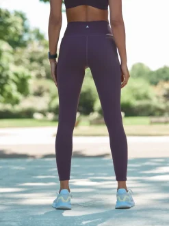 aubergine - Legging sculptant Active Sports Dry Tech